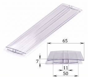 Polykarbonátový H-profil 4 mm