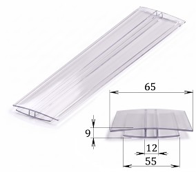 Polykarbonátový H-profil 6 mm