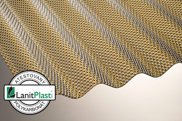 LANIT PLAST MARLON CSE DIAMOND VL 76/18 polykarbonátová deska bronz 1,045x2m PK732-451