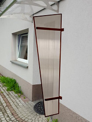 univerzální boční stěna LANITPLAST UNI hnědá / PC PK910