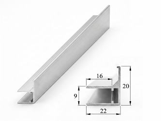 AL ukončovací / okrajový U/F-profil 6 mm 2.10m PK122-207