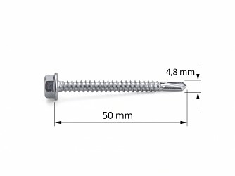 Šroub do železa TEX 4,8 x 50 mm šestihranná hlava PK192