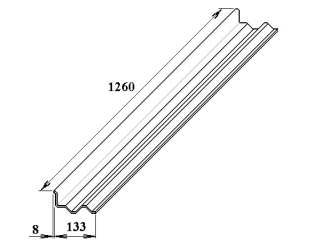 Boční příložník pro TR 76/16 a TR 76/18 PK201