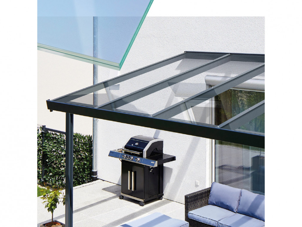 Terrassendach Premium - VSG sklo / antracitová konstrukce
