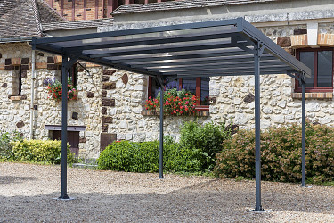 kovový přístřešek / carport TRIGANO JARDIN MISTRAL LG2460