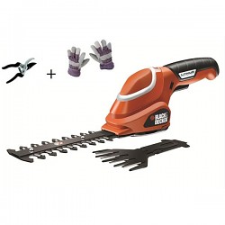 Nůžky na trávu a živý plot Black&Decker GSL700 KIT