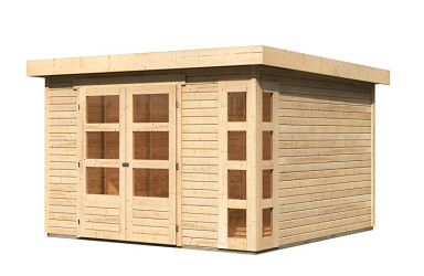 dřevěný domek KARIBU KERKO 6 (82930) natur LG2995
