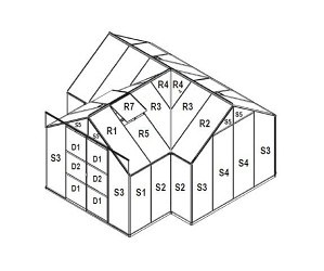 náhradní prosklení pro skleník VITAVIA SIRIUS PC 6 mm LG3049