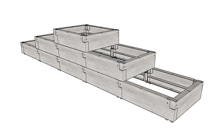 vyvýšený záhon JUWEL TIMBER ERGOLINE StepOne (20479) LG3130