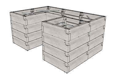 vyvýšený záhon JUWEL TIMBER ERGOLINE U (20479) LG3136