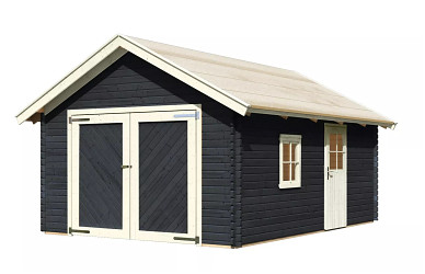 dřevěná garáž KARIBU 39936 40 mm antracit  LG3394