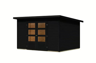 dřevěný domek KARIBU STOCKACH 5 (11503) černý LG4445