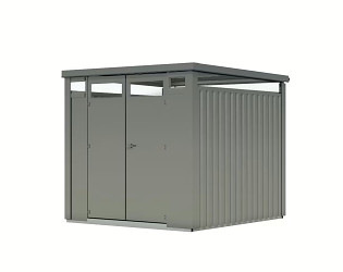 plechový domek KARIBU OSTEN 2 (12510) šedý LG4467