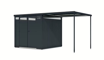 plechový domek KARIBU OSTEN 2 (12521) antracit LG4470