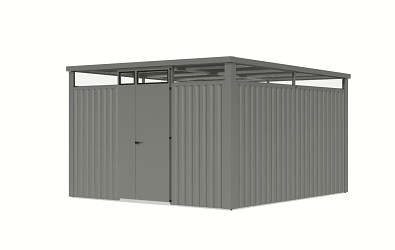 plechový domek KARIBU OSTEN 3,5 (12514) šedý LG4475