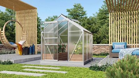 skleník VITAVIA VENUS 3800 PC 4 mm stříbrný LG169