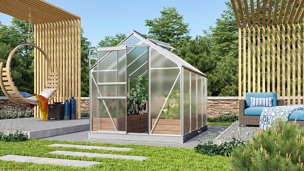 skleník VITAVIA VENUS 5000 PC 4 mm stříbrný LG170