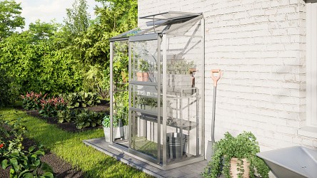 skleník VITAVIA IDA 900 čiré sklo 3 mm stříbrný LG4633