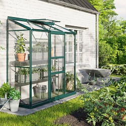 skleník VITAVIA IDA 1300 čiré sklo 3 mm zelený LG4637