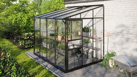 skleník VITAVIA IDA 5200 sklo 3 mm + PC 6 mm černý LG4644