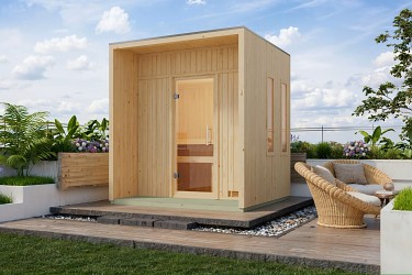 finská sauna KARIBU ARCADIA (34254) natur LG4612