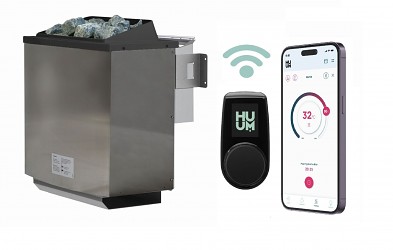 saunová kamna KARIBU 9 kW (1115) s řídicí WIFI jednotkou a ovládáním přes aplikaci LG4765