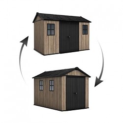 Zahradní domek Keter Apex 7,5 x 11 Ashwood, s podlahou