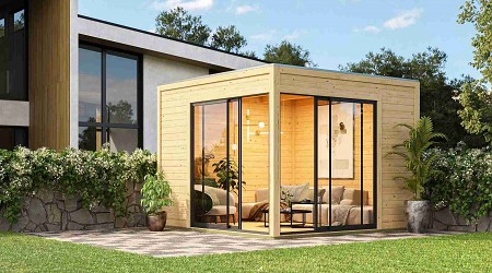 dřevěný domek KARIBU DICE 3 (50551) natur LG4846