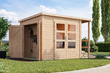 dřevěný domek KARIBU multifunkční (12145) natur LG4862