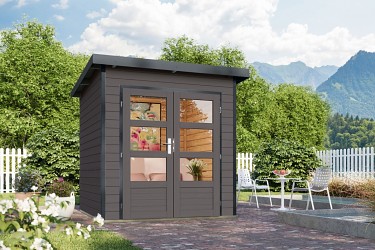 hybridní domek KARIBU PLUTO 1 (48194) terragrau / antracit LG4875