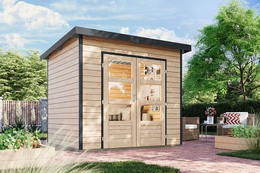 hybridní domek KARIBU PLUTO 2 (48206) natur / antracit LG4879