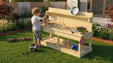 venkovní kuchyňka KARIBU SANDY (89382) natur LG4909