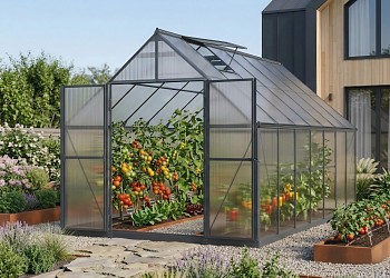 skleník LANITPLAST SARANA 8x14 PC 4 mm černý LG4751