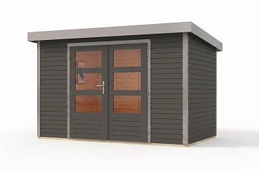 hybridní domek KARIBU JUPITER 4B (12316) terragrau / sv. šedá LG5016