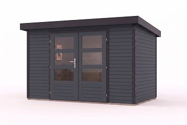 hybridní domek KARIBU JUPITER 4C (12320) antracit / antracit LG5023