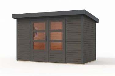 hybridní domek KARIBU JUPITER 4B (12317) terragrau / antracit LG5017