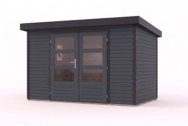 hybridní domek KARIBU JUPITER 5C (12334) antracit / antracit LG5044