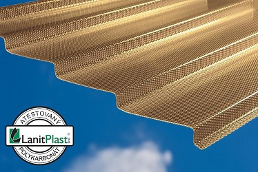 polykarbonátový panel MARLON CSE DIAMOND Z-TOP 2,8 mm 0,954x5 m bronz LG5057