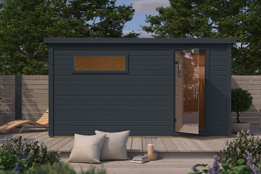 finská sauna KARIBU HYTTI 6 (66107) antracit LG5513