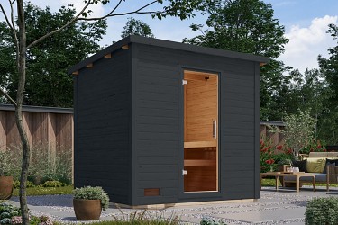 finská sauna KARIBU HYTTI 3 (67222) antracit LG5512