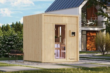 finská sauna KARIBU AVENAL (66656) natur LG5526